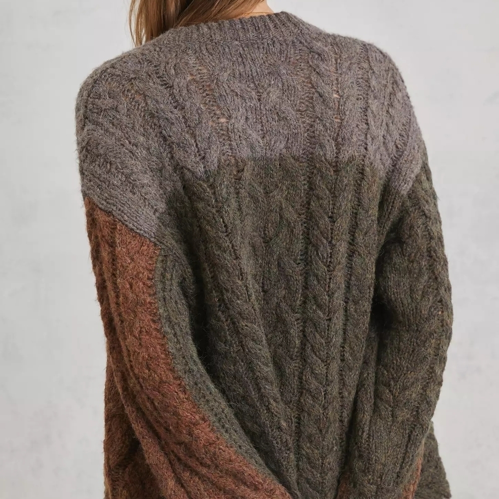 Anthropologie Multicolor Cable Knit Sweater - Picture 5 of 15